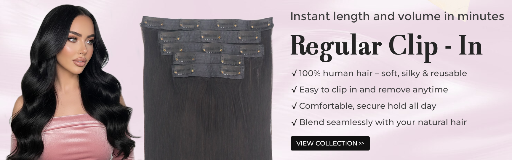 Regular Clip In Hair Extensions - AZ Hair Vietnam Verified Manufacturer