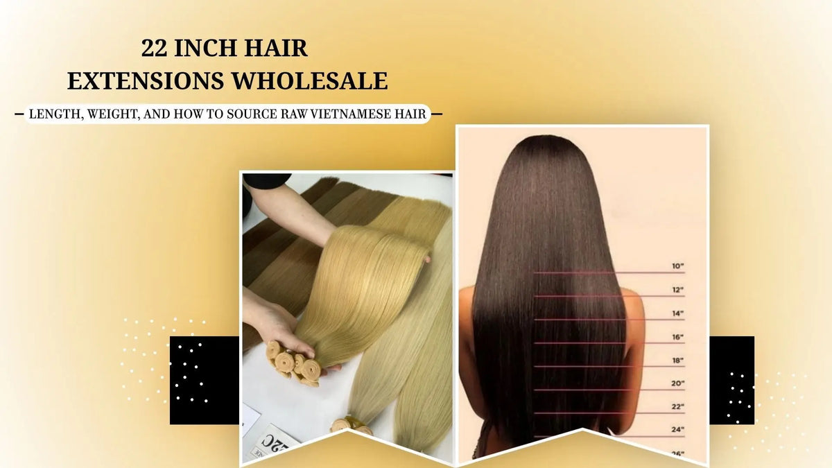 22 Inch Hair Extensions Wholesale: Length, Weight, and How to Source Raw Vietnamese Hair