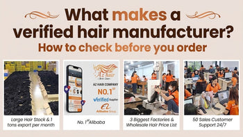verified hair manufacturer — AZ Hair Vietnam factory floor Ninh Binh.