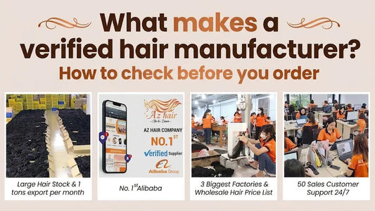 verified hair manufacturer — AZ Hair Vietnam factory floor Ninh Binh.