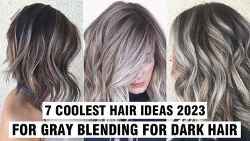 7 Coolest Hair Ideas 2023 For Gray Blending For Dark Hair