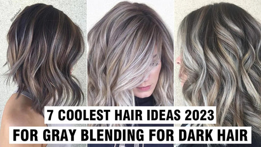 7 Coolest Hair Ideas 2023 For Gray Blending For Dark Hair