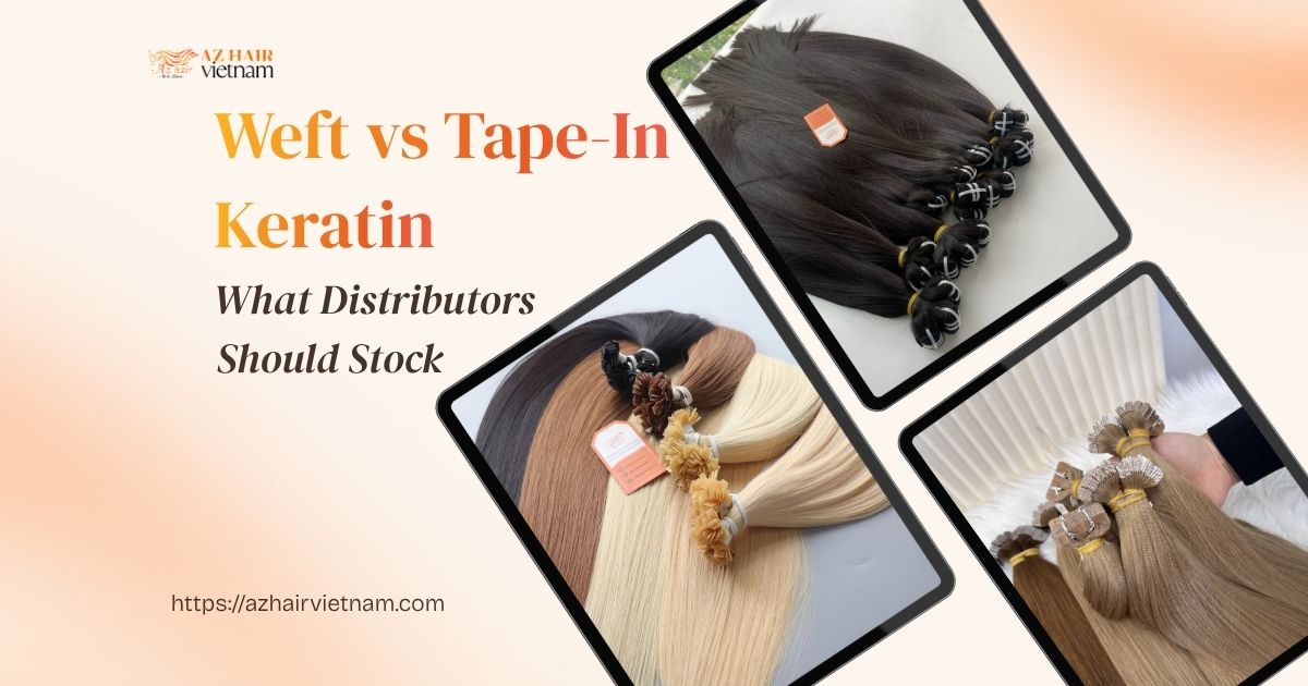 Weft vs Tape-In vs Keratin: What Distributors Should Stock