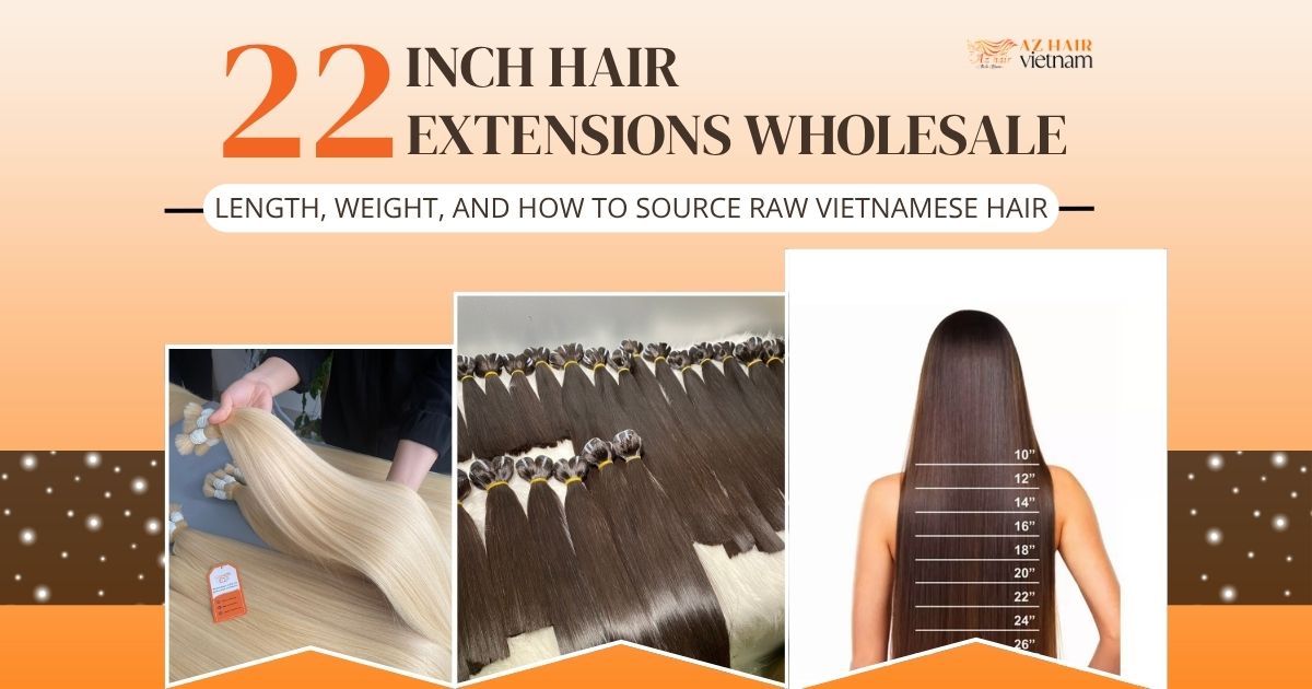 22 Inch Hair Extensions Wholesale: Length, Weight, and How to Source Raw Vietnamese Hair