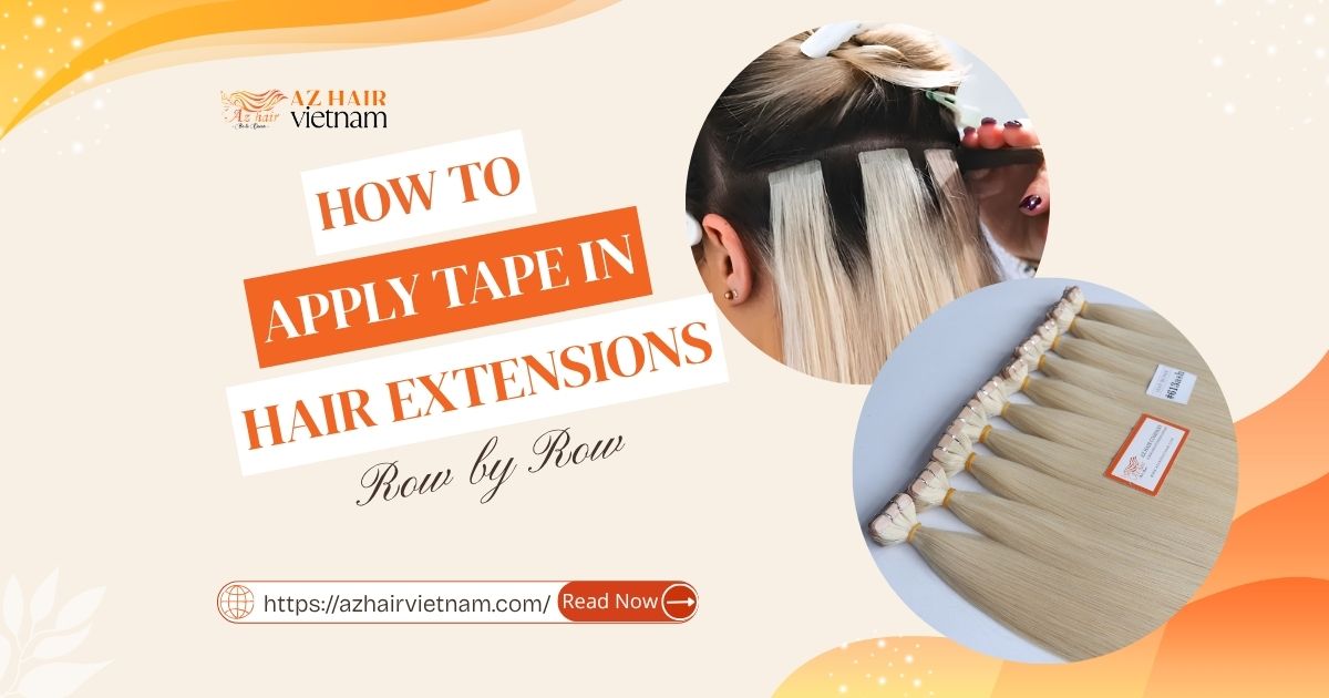 How to Apply Tape In Hair Extensions, Row by Row
