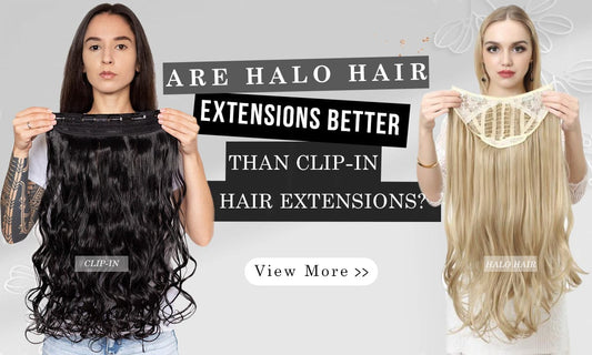 Clip Ins vs Halo Hair: Are Halo Hair Extensions Better Than Clip-in Hair Extensions?