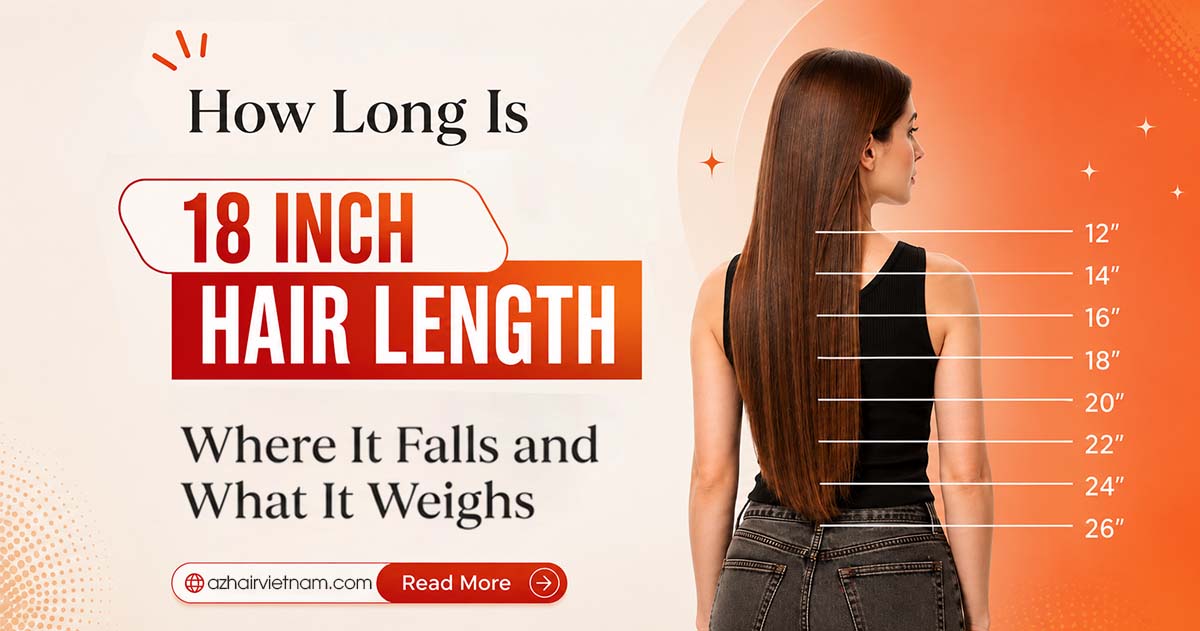 How Long Is 18 Inch Hair? Where It Falls and What It Weighs AZ Hair Vietnam
