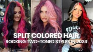 Split Colored Hair: Rocking Two-Toned Styles in 2024