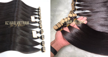 Tape In Hair Extensions - The Best Hair Extensions 2021 - Real Tape In Hair 100% Human Hair Vietnamese