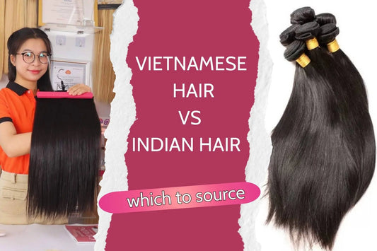 Vietnamese hair vs Indian hair wholesale bundles comparison at AZ Hair Vietnam Ninh Binh factory