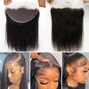 13x6 Swiss Lace Frontal - Bone Straight | #1B Natural Black