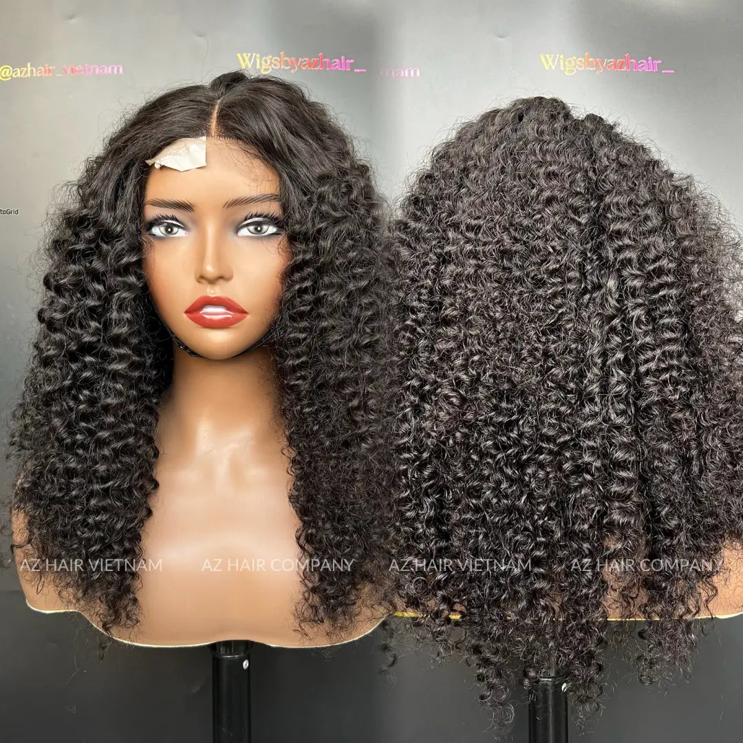 2x4 Lace Closure Wig 18 Inch Water Curly Swiss Lace Hero