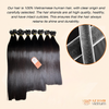 Bone Straight Bundles - Raw Vietnamese Hair | #1B Natural Black