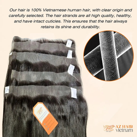 13x4 HD Lace Frontal - Bone Straight | #1B Natural Black AZ Hair Vietnam