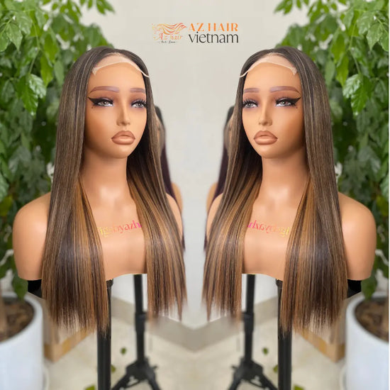 5x5 Lace Closure Wig 16 Inch Straight Swiss Lace Texture