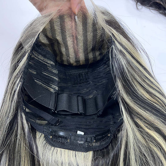 5x5 Lace Frontal Wig 24 Inch Straight HD Lace #AZ31 Color Detail