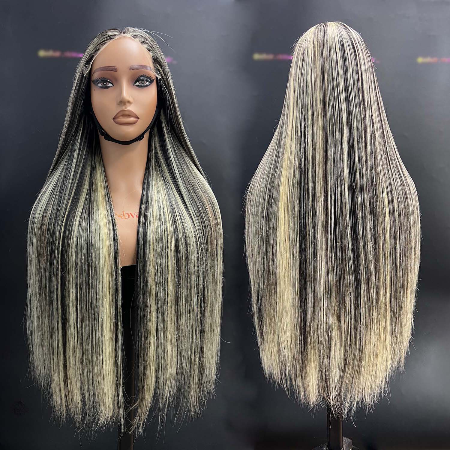 5x5 Lace Frontal Wig 24 Inch Straight HD Lace #AZ31 Color