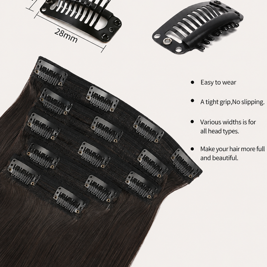 AZ Hair Regular Clip-In Hair 16-26 Inch 150g 1 Color Lace Detail