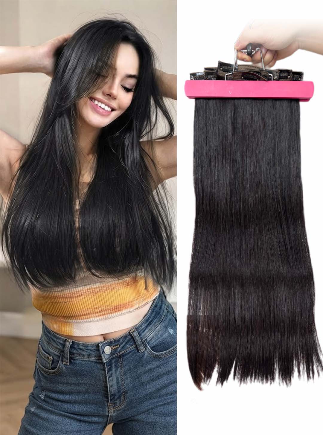 AZ Hair Regular Clip-In Hair 16-26 Inch 150g 1 Color Model