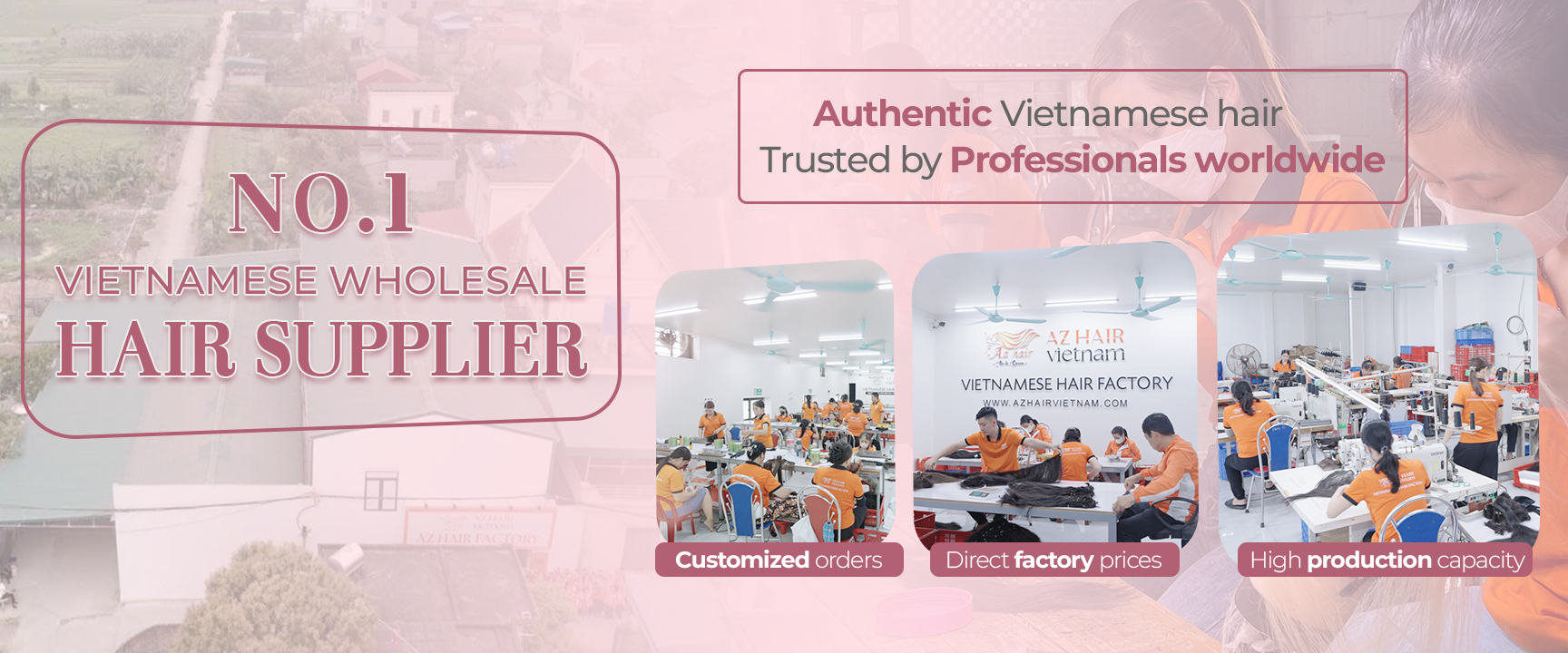 AZ Hair Vietnam factory floor – Hanoi headquarters