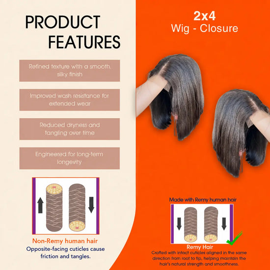 Bob Wig 2x4 Swiss Lace 