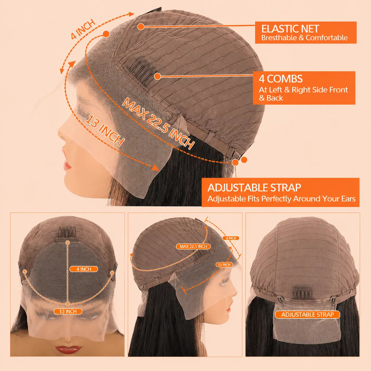 Bob Wig 2x4 Swiss Lace 