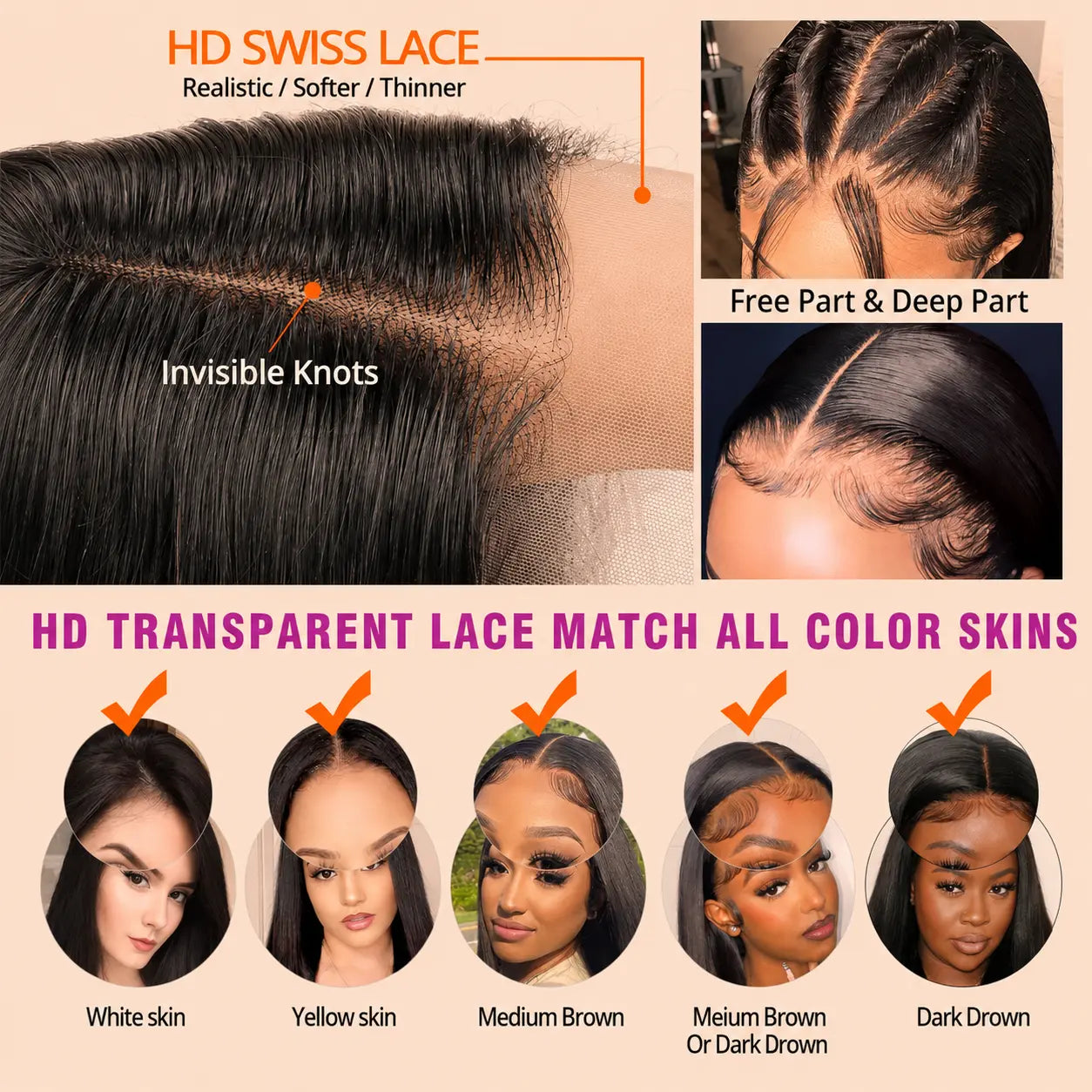 Bob Wig 2x4 Swiss Lace 