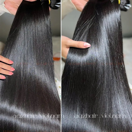 Combo Bone Straight Bundles #1B Weft