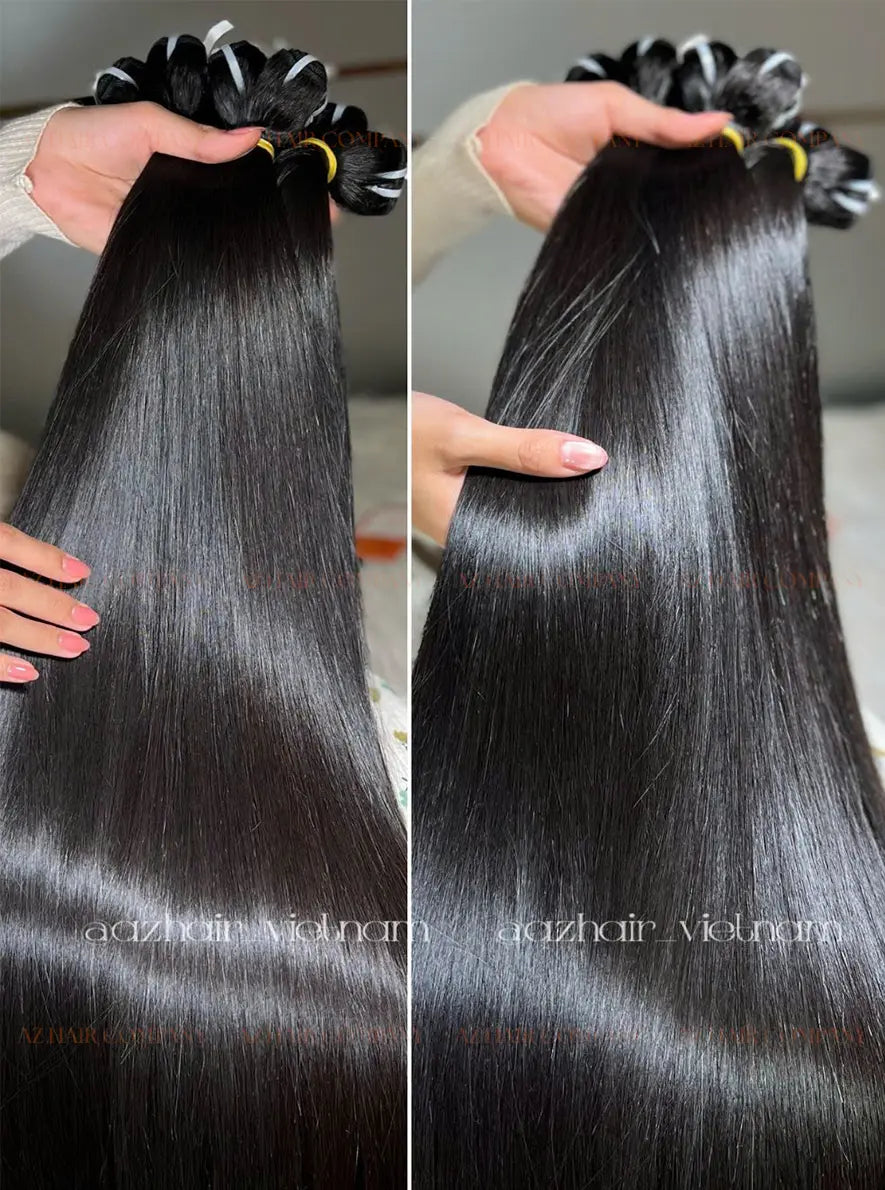 Combo Bone Straight Bundles #1B Weft