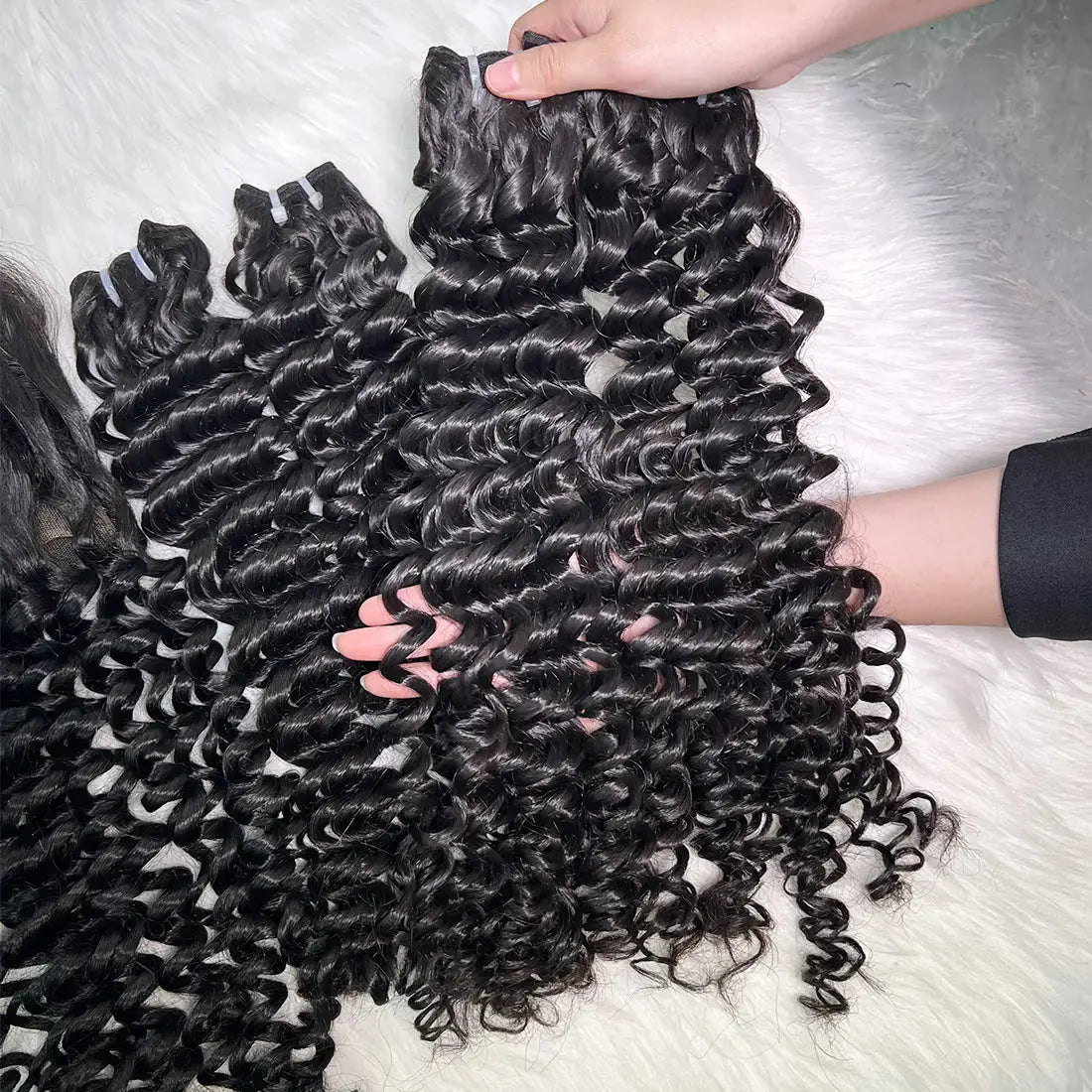 Deep Wave Bundles - Raw Vietnamese Hair | #1B Natural Black AZ Hair Vietnam Weft