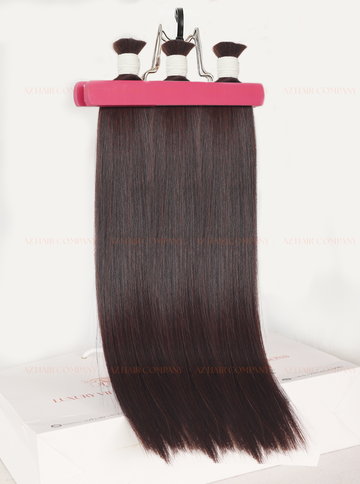 Dark Brown (#2C) Bulk Hair Extensions 100g