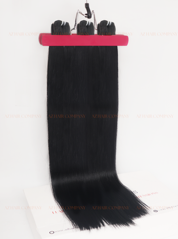 Natural Black (#1B) Machine Weft Hair Extensions 100g