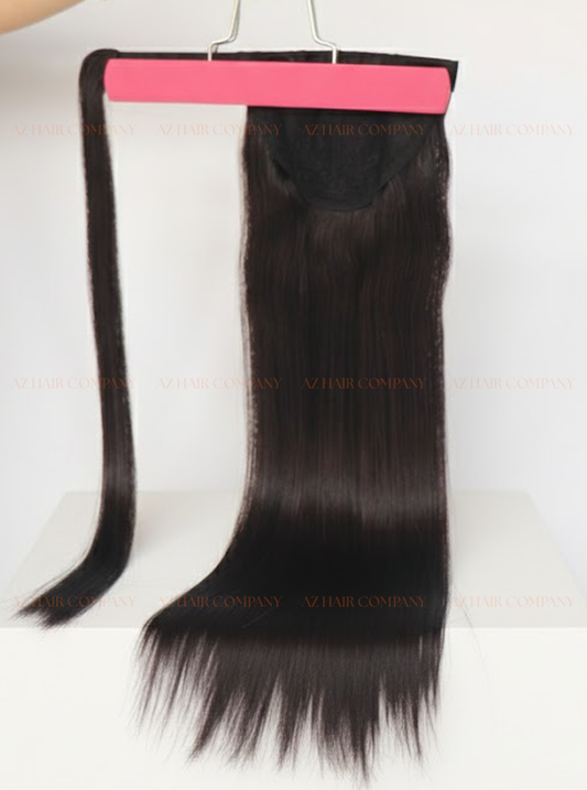 Jet Black (#1) Ponytail Hair Extensions 1pcs