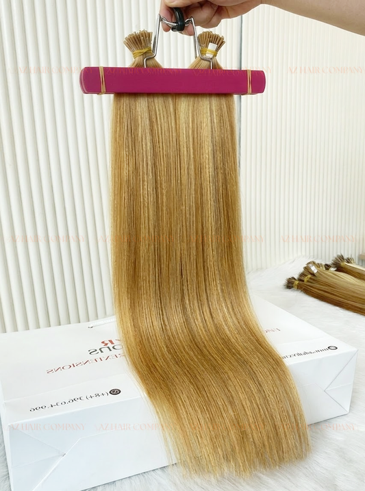 Light Blonde (#4ash/#60ash) I -Tip Hair Extensions 100g