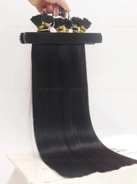 Natural Black (#1B) I - Tip Hair Extensions 100g