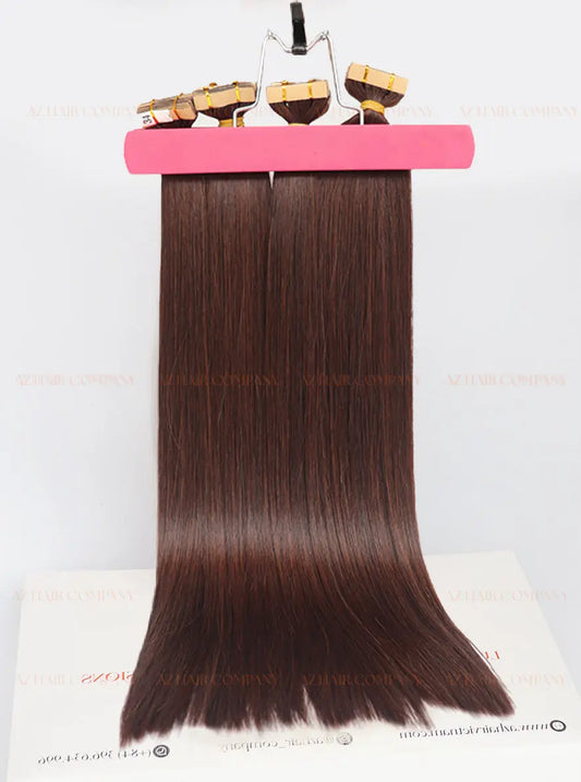 Dark Brown (#2C) Tape - In Hair Extensions 100g
