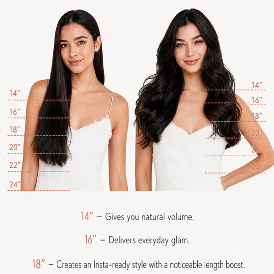 Dark Brown #2C Straight Regular Clip In Hair Extensions 7pcs 150g