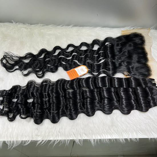 Loose Wave Bundles - Raw Vietnamese Hair | #1B Natural Black AZ Hair Vietnam