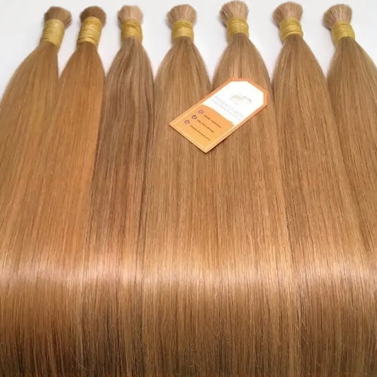 #7 Light Brown Bone Straight Bulk Hair Extensions 100g - Vietnamese Raw Hair / AZ Hair Vietnam