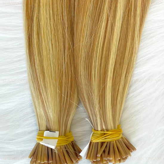 Light Blonde (#4ash/#60ash) I -Tip Hair Extensions 100g AZ Hair Factory