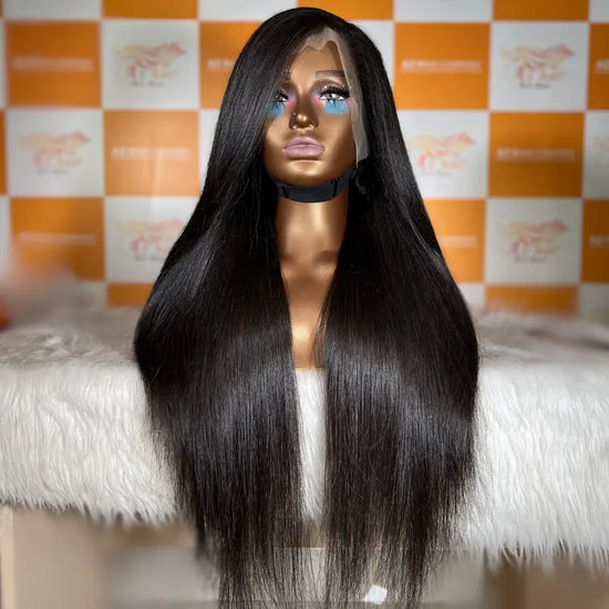 Long Wig - 13x4 Lace Frontal Wig 22 Inch Straight Swiss Lace Texture