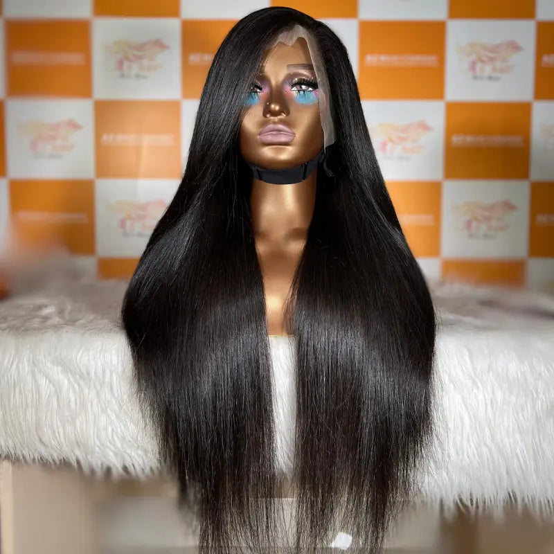 Long Wig - 13x4 Lace Frontal Wig 22 Inch Straight Swiss Lace Texture