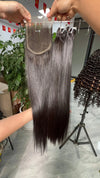Raw Vietnamese Straight Hair Bundle with 5x5 HD Lace Closure lace detail