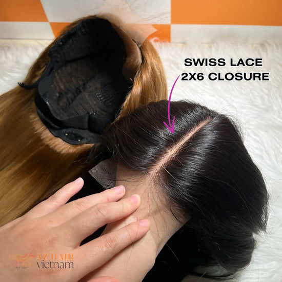 Short Wigs - 2x6 Lace Closure Wig Lace detail