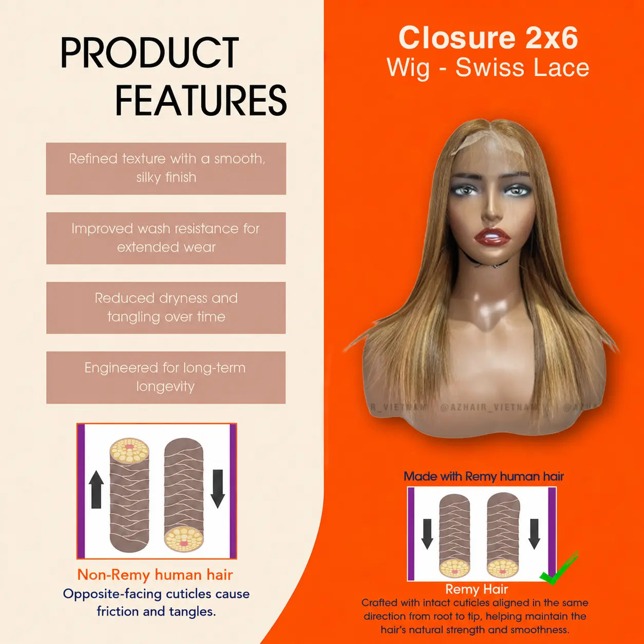 Short Wigs - 2x6 Lace Closure Wig