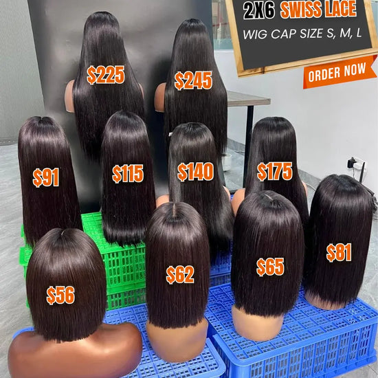 Pre-Made Wig - Swiss Lace Bone Straight | 100% Raw Vietnamese Hair AZ Hair Vietnam