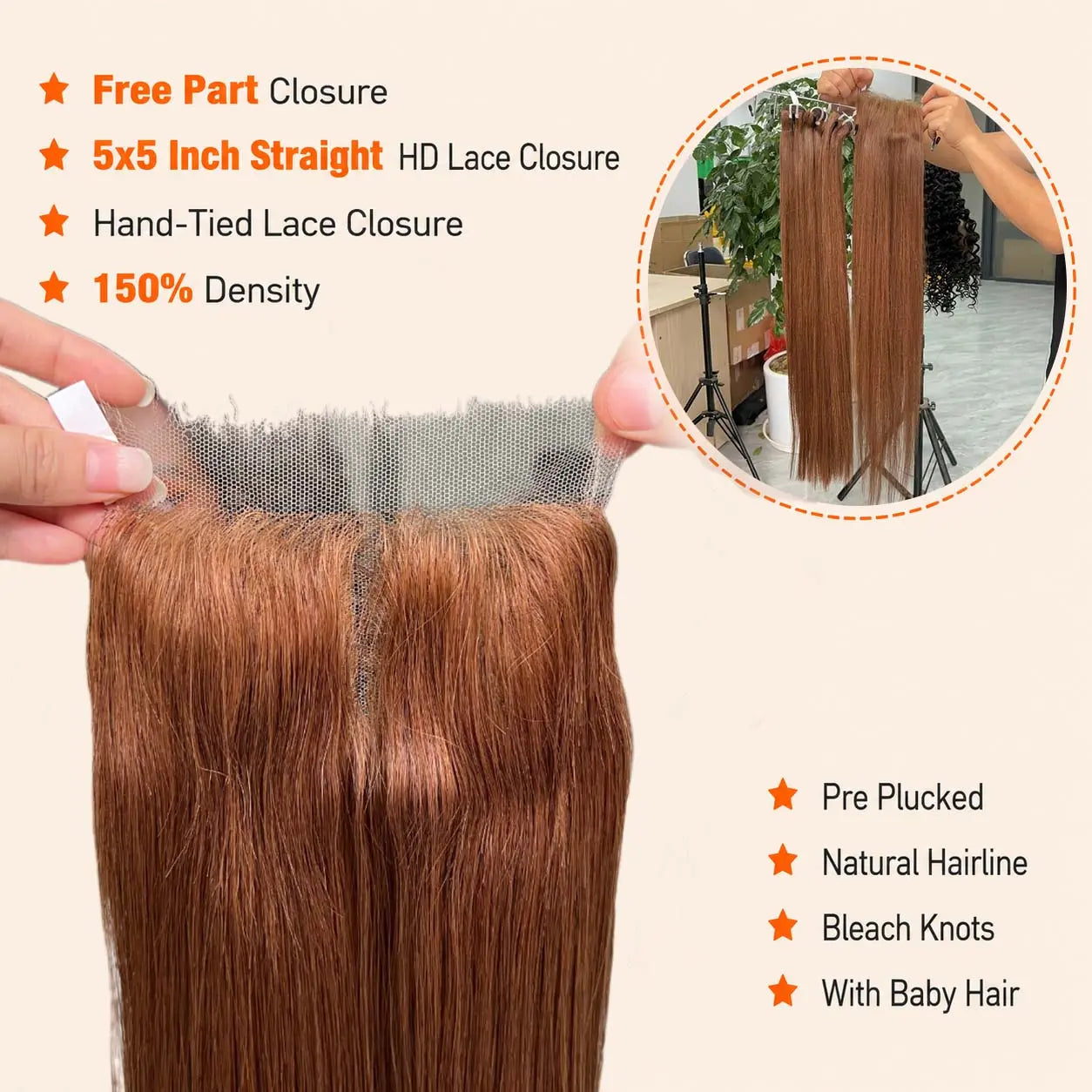az-hair-5x5-Straight-HD-Lace-Closure-#6C