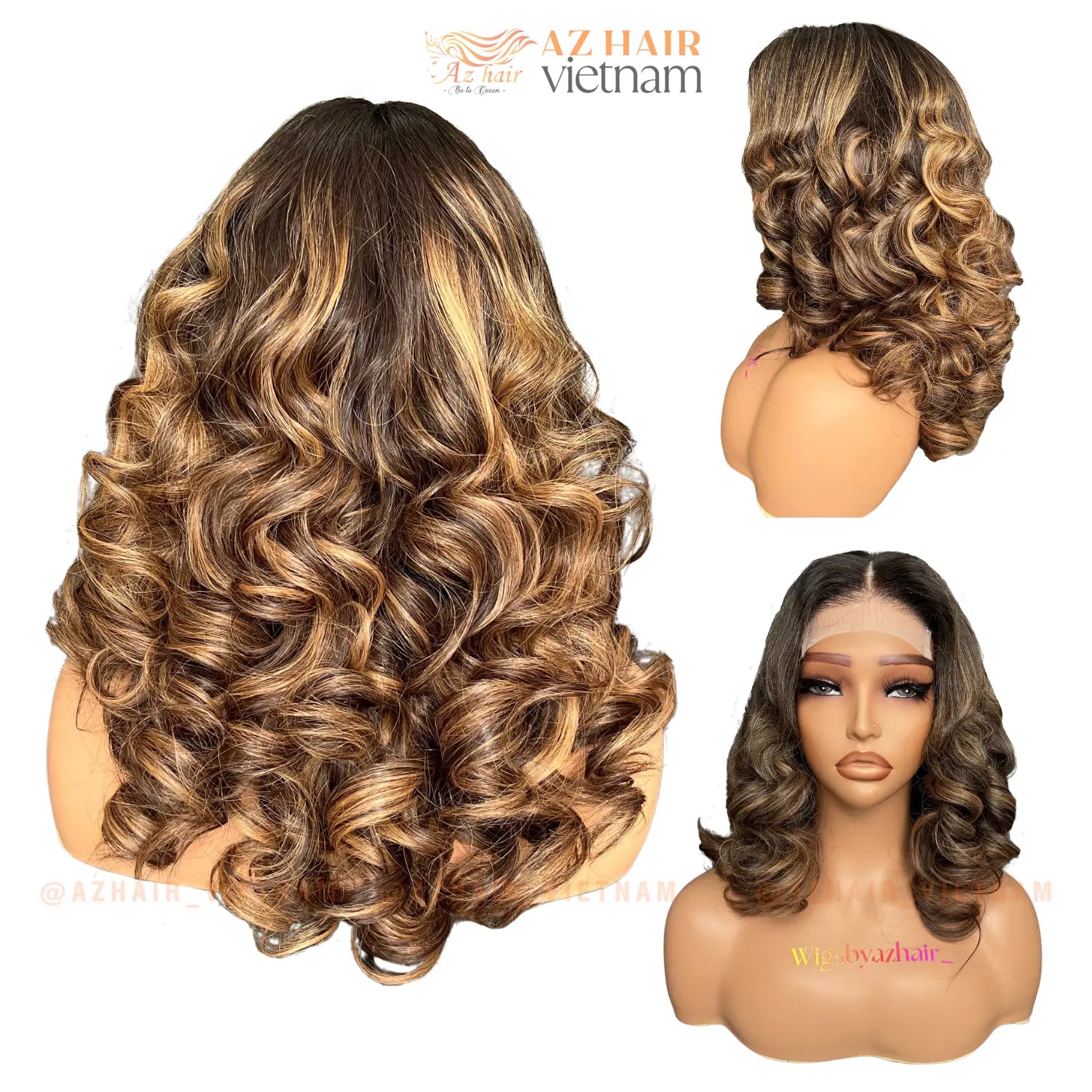 Wig Wavy Texture close-up