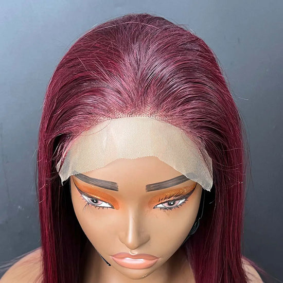 5x5_Swiss_Lace_Closure_Wigs_12_Inch_Straight Lace Detail