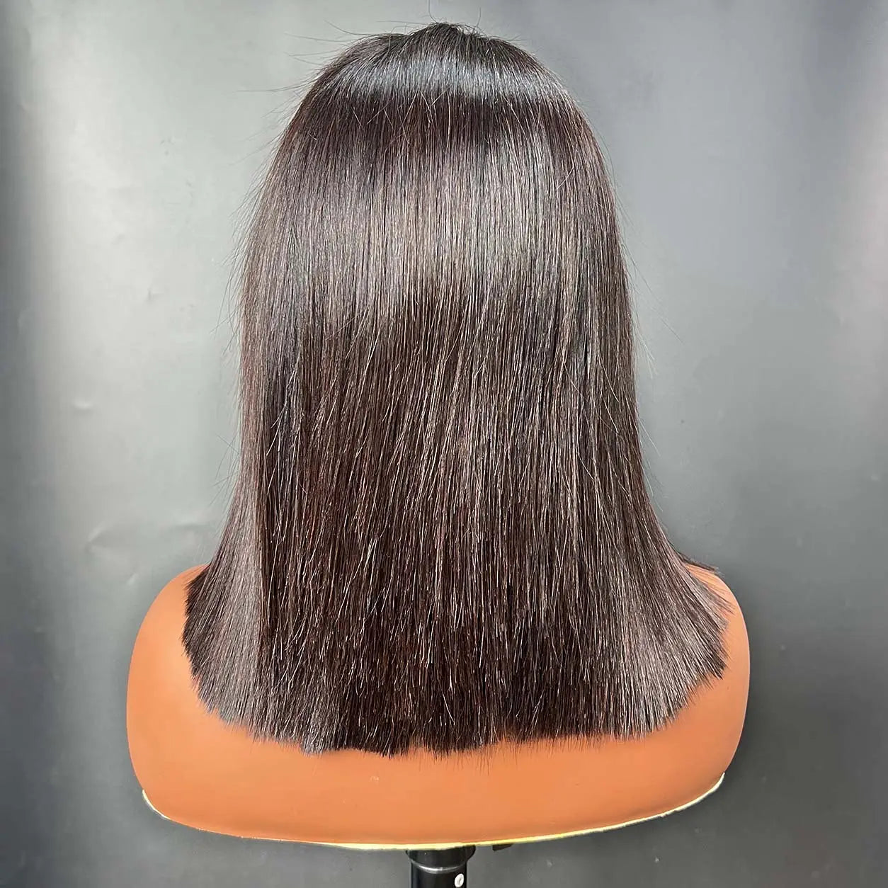 5x5 Swiss Lace Closure Wigs 12 Inch Straight Texture
